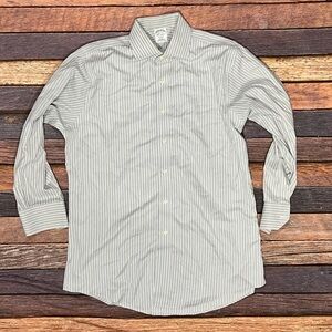 Brooks Brothers Regent Striped Dress Suit Mens Long Sleeve Shirt